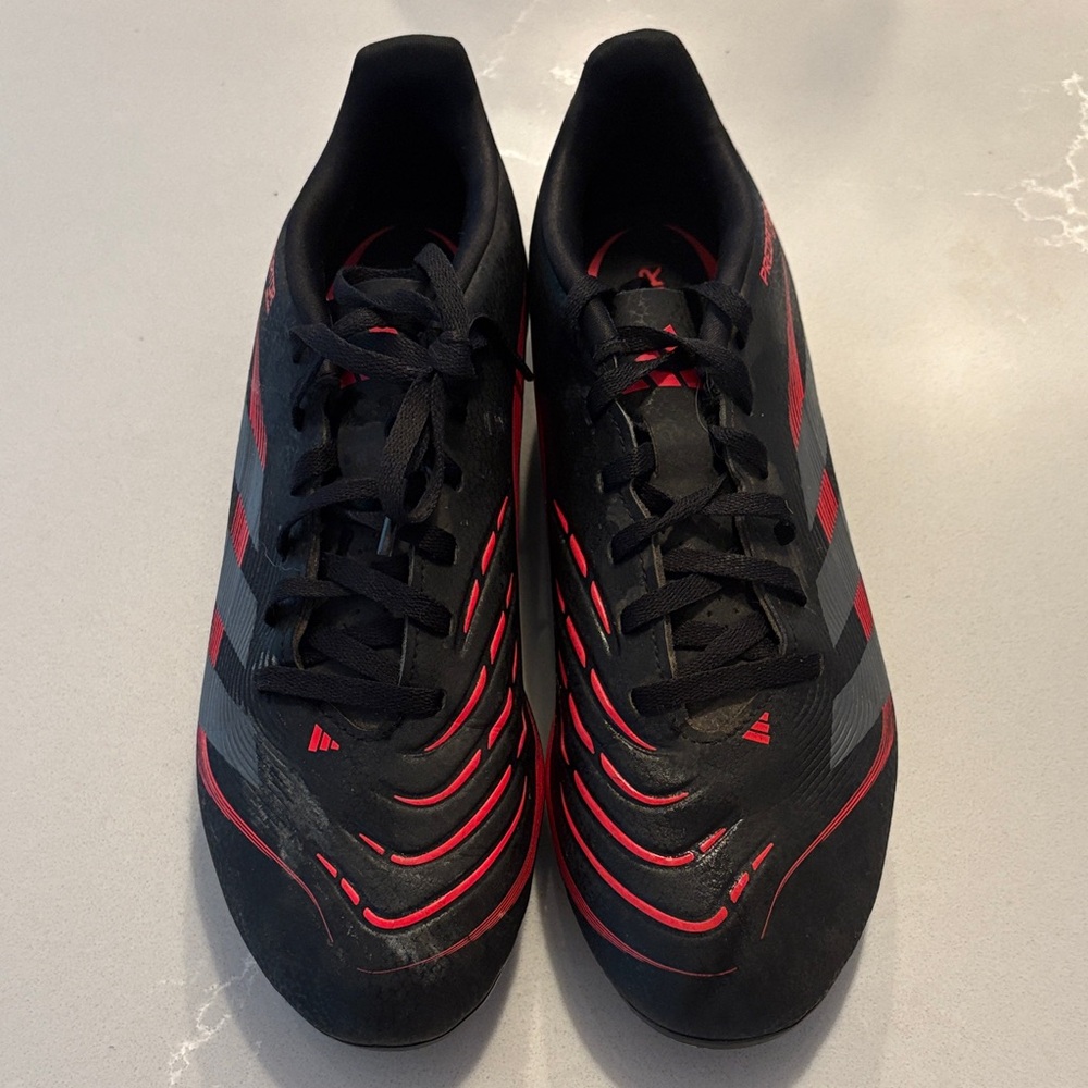 adidas Black and Red Athletic Shoes